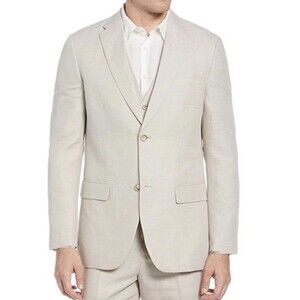 Lauren Ralph Lauren Mens Lassiter 100% Linen Two-Button Blazer Jacket Sz: 43R